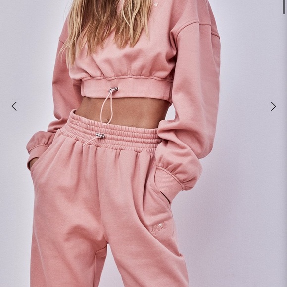 For Love And Lemons Pants - For Love and Lemons Pink Sweatsuit